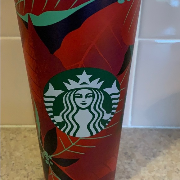Starbucks poinsettia tumbler - Picture 2 of 7
